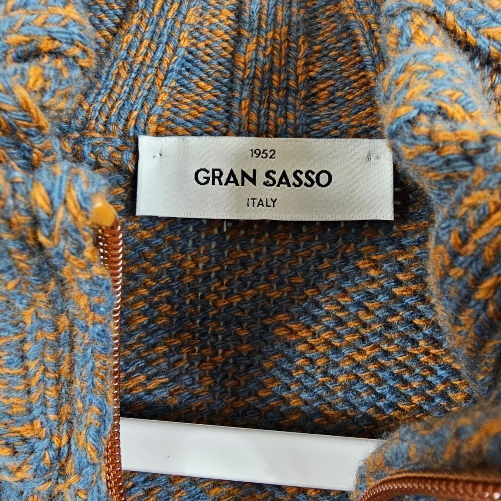 NWT Gran Sasso Giubbino Cardigan Jacket - Size 44 - Picture 2 of 15